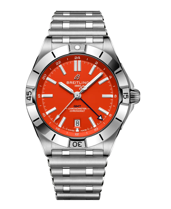 Review Breitling Chronomat Automatic GMT 40 NFL Denver Broncos Edition Replica watch A32398C81O1A1